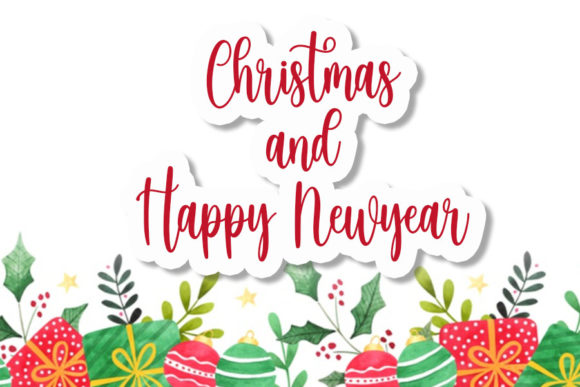 Brightness Christmas Font Poster 5