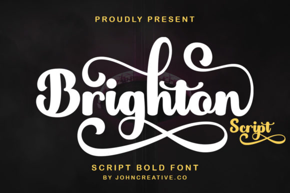 Brighton Script Font Poster 1