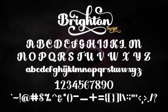 Brighton Script Font Poster 6