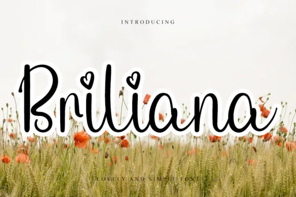 Briliana Font Briliana Font Poster 1