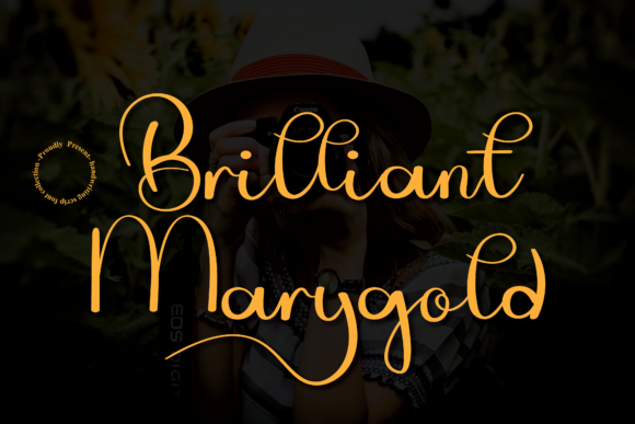 Brilliant Marygold Font Poster 1