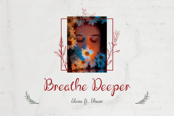 Briona Flower Font Poster 4
