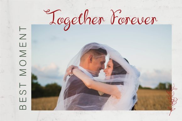 Briona Flower Font Poster 6