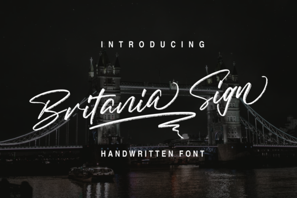 Britania Sign Font Poster 1