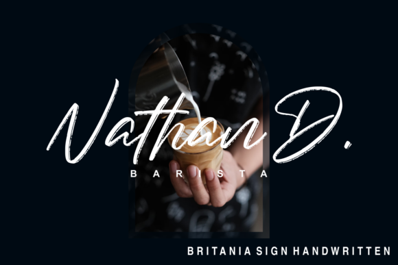 Britania Sign Font Poster 7