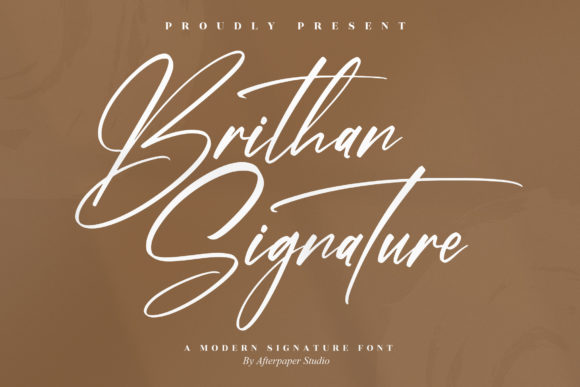 Brithan Signature Font Poster 1