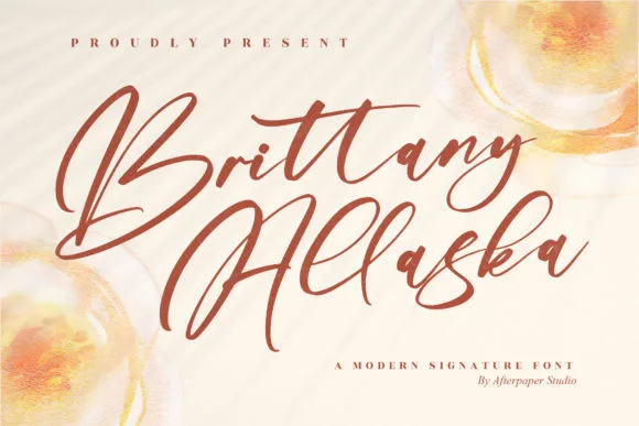 Brittany Allaska Font Brittany Allaska Font Poster 1