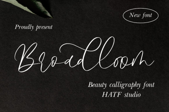 Broadloom Font Poster 1