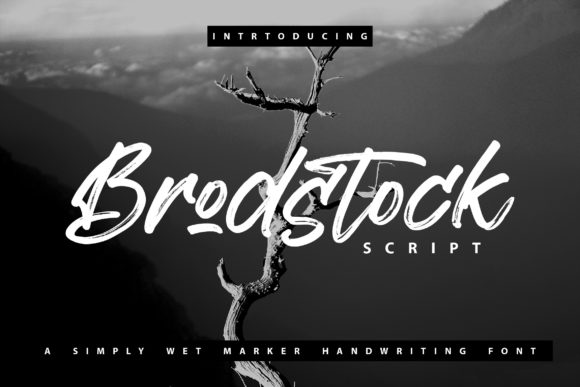 Brodstock Font Poster 1