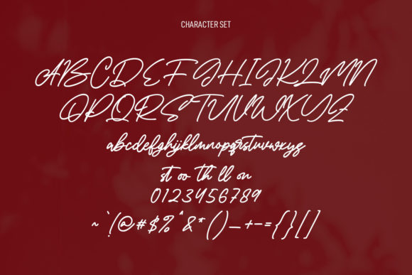 Brominates Signature Font Poster 4