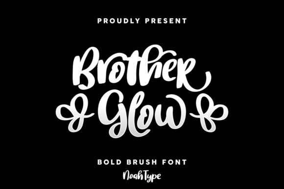 Brother Glow Font Poster 1