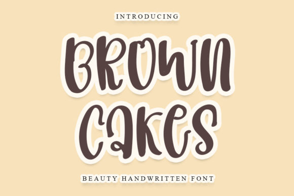 Brown Cakes Font Poster 1