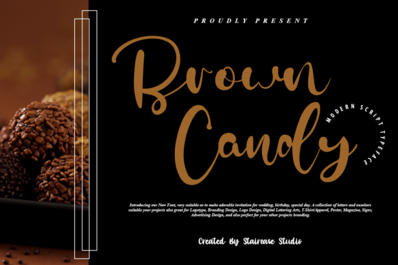 Brown Candy Font Poster 1
