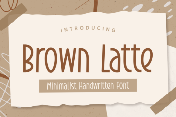 Brown Latte Font Poster 1