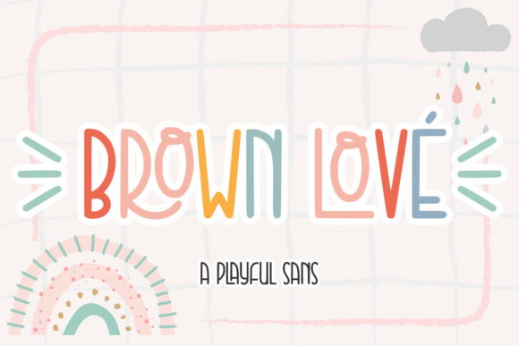 Brown Love Font Poster 1