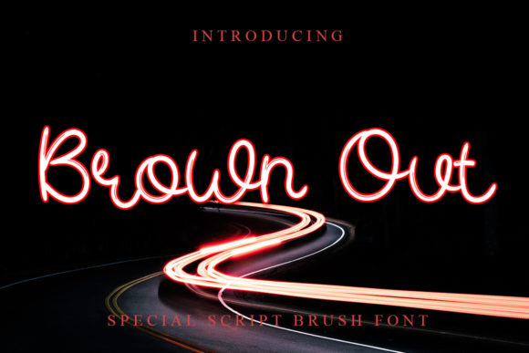 Brown out Font Poster 1