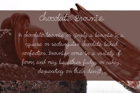 Brownie Font Poster 3