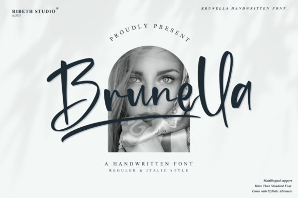 Brunella Font Poster 1