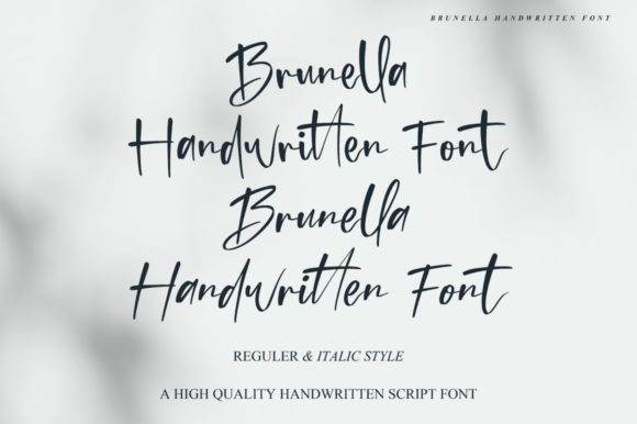 Brunella Font Poster 2