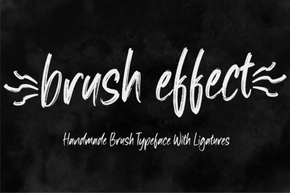 Brush Effect Font Poster 1