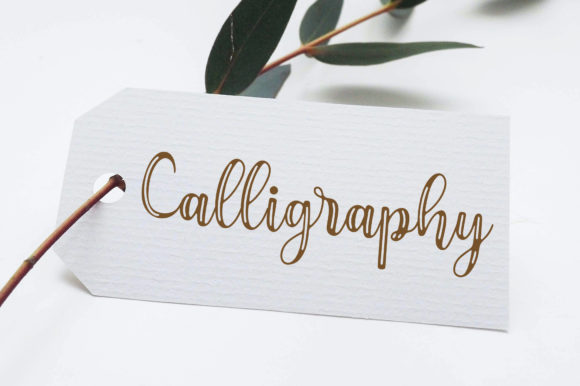 Brush Strokes Font Poster 2