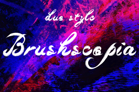 Brushscopia Font Poster 1
