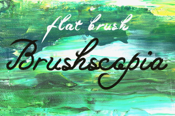 Brushscopia Font Poster 3