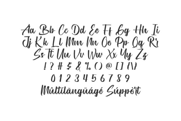 Brushwork Font Poster 3