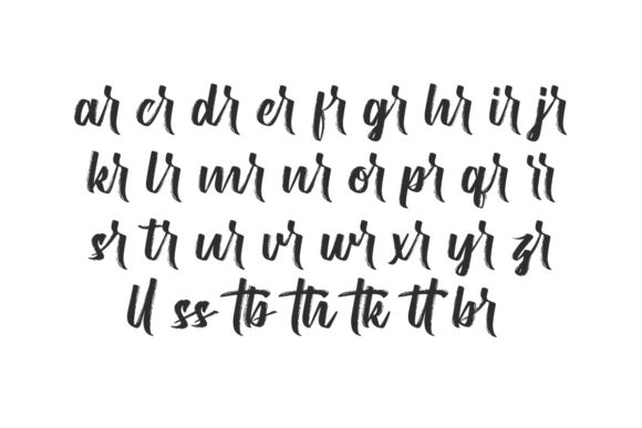 Brushwork Font Poster 5