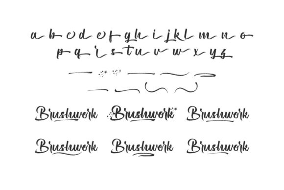 Brushwork Font Poster 7