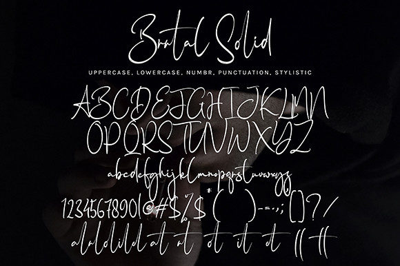 Brutal Solid Font Poster 8