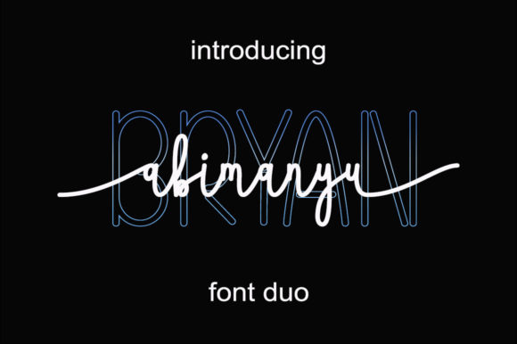 Bryan Abimanyu Font Poster 1