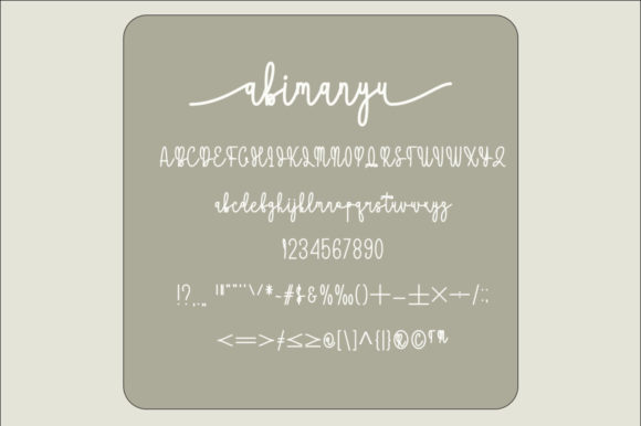 Bryan Abimanyu Font Poster 5