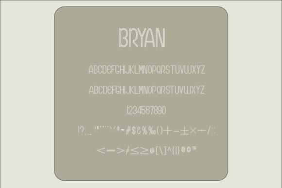 Bryan Abimanyu Font Poster 7