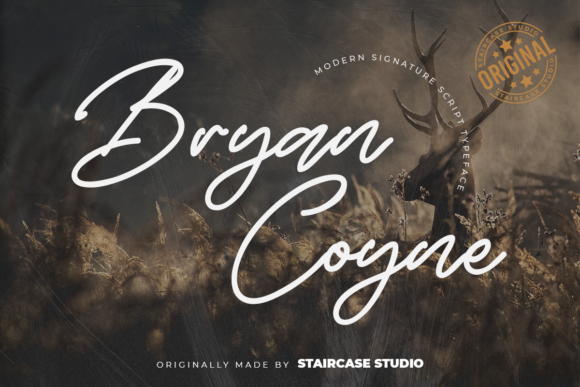 Bryan Coyne Font Bryan Coyne Font Poster 1