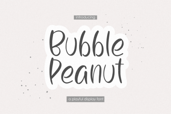Bubble Peanut Font Poster 1