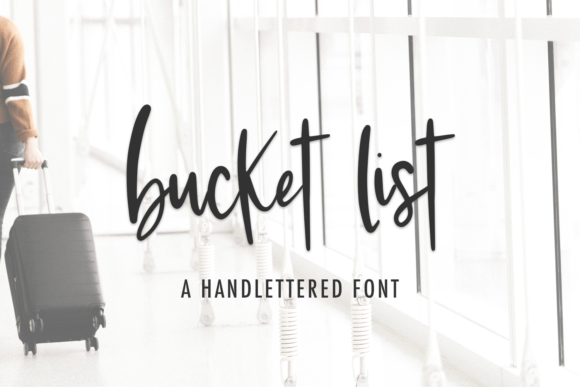 Bucket List Font Poster 1