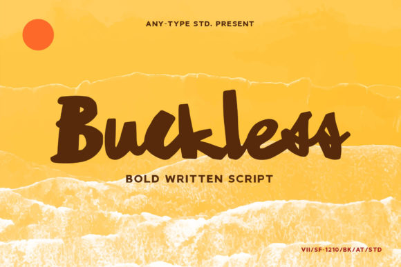 Buckless Script Font Poster 1