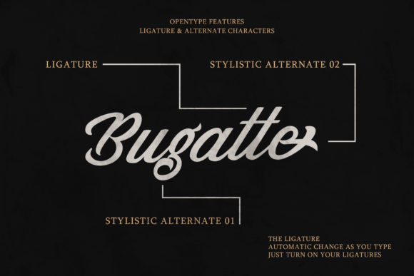 Bugatte Font Poster 5