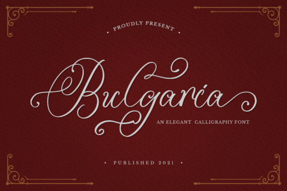 Bulgaria Font Poster 1