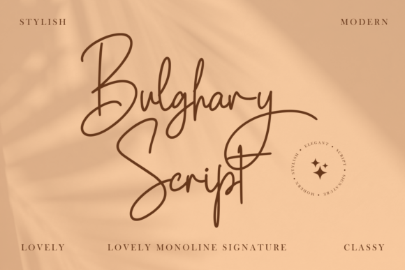 Bulghary Script Font Poster 1