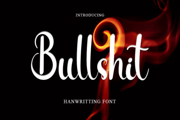 Bullshit Font Poster 1