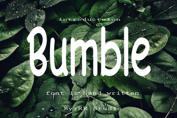Bumble Font Poster 1