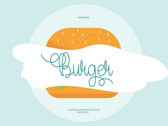 Burger Font Burger Font Poster 1
