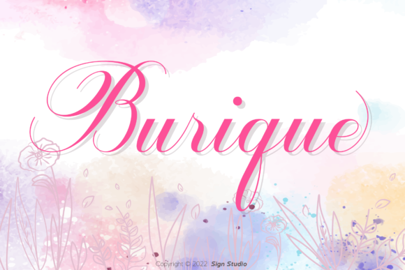Burique Font Poster 1