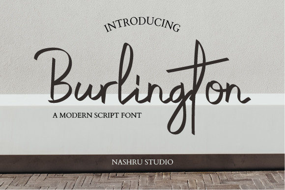 Burlington Font Poster 1