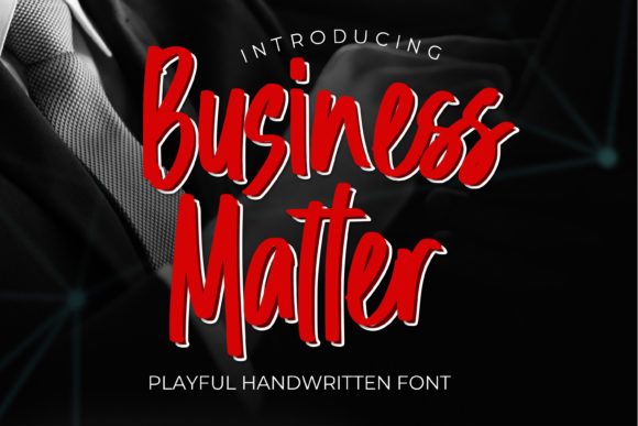 Business Matter Font Poster 1
