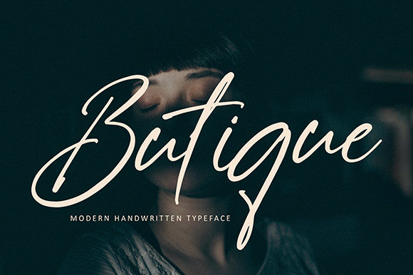 Butique Font Poster 1