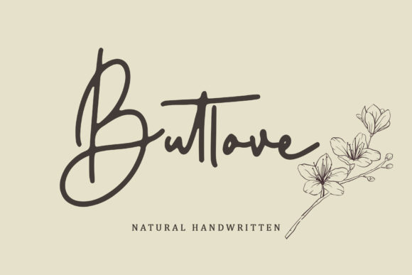 Butlove Font Poster 1