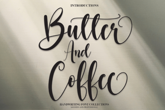 Butter and Coffee Font Poster 1